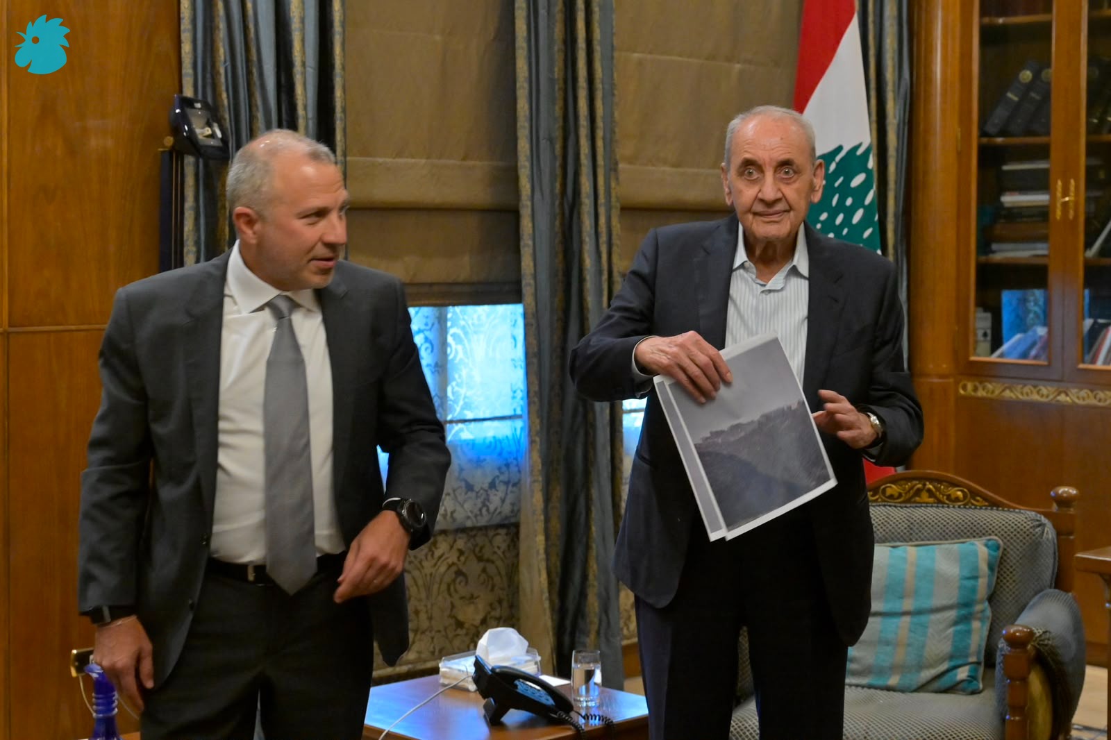 رئيس مجلس النواب نبيه بري والنائب جبران باسيل (نبيل اسماعيل)